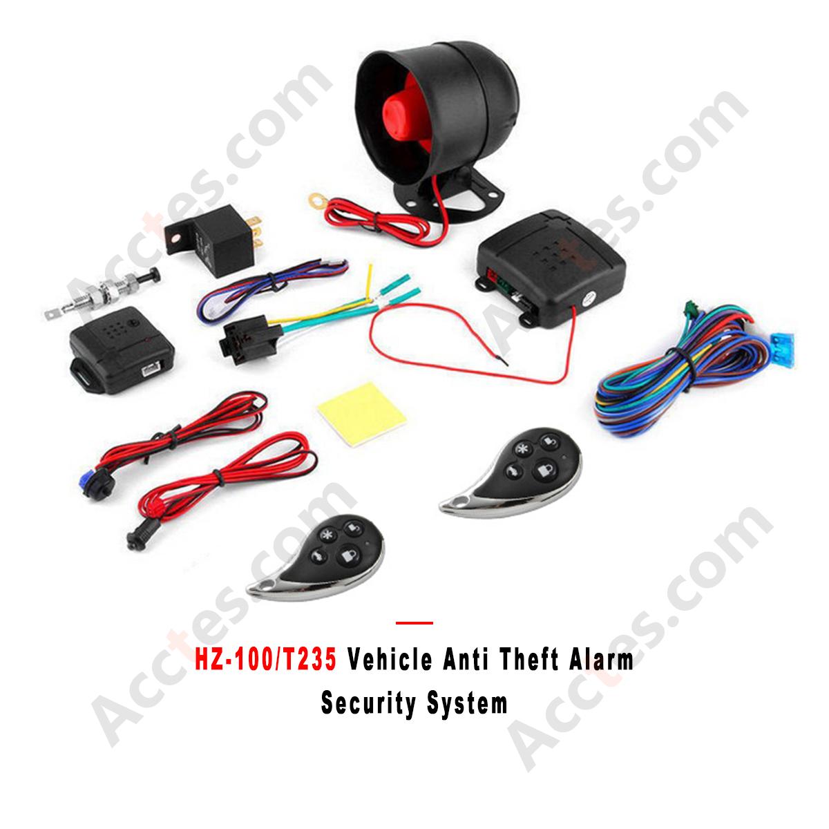HZ-100/T235 Vehicle Anti Theft Alarm Security System