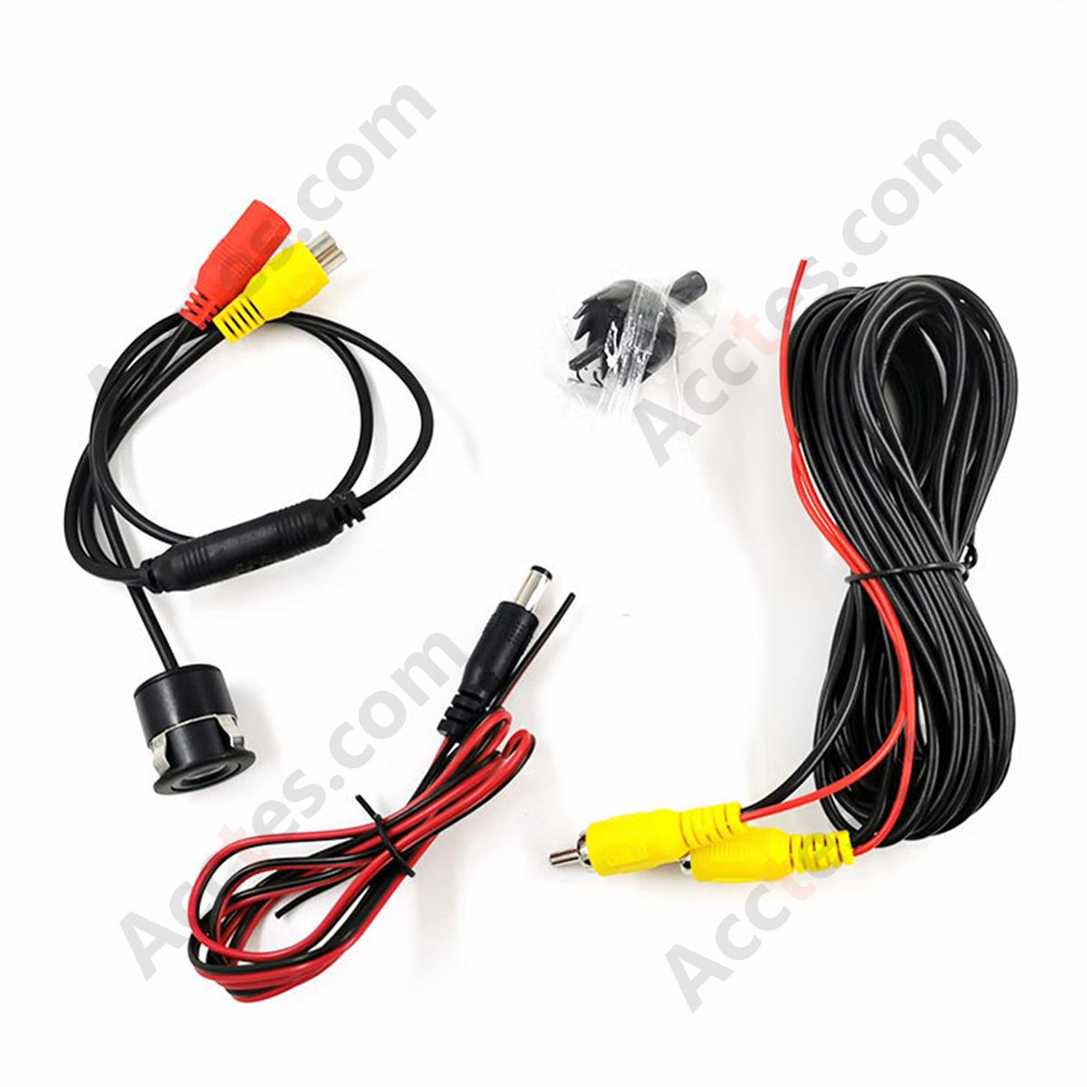Drill Hole Mount Wide Angle Fisheye HD Night Vision Car Reverse Camera Bag Package