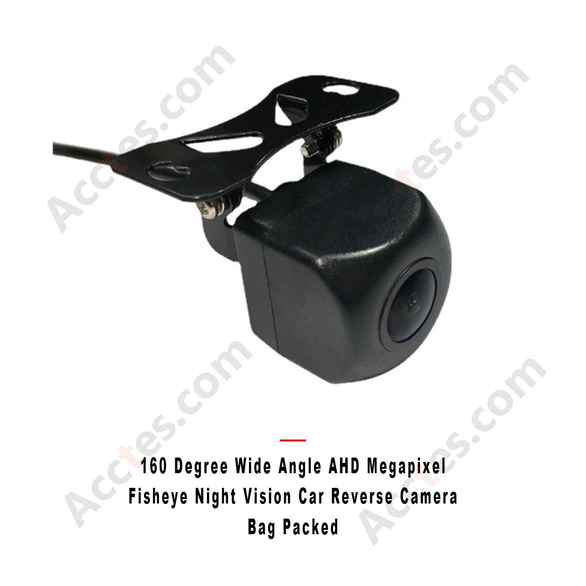 160 Degree Wide Angle AHD Megapixel Fisheye Night Vision Car Reverse Camera Bag Packed