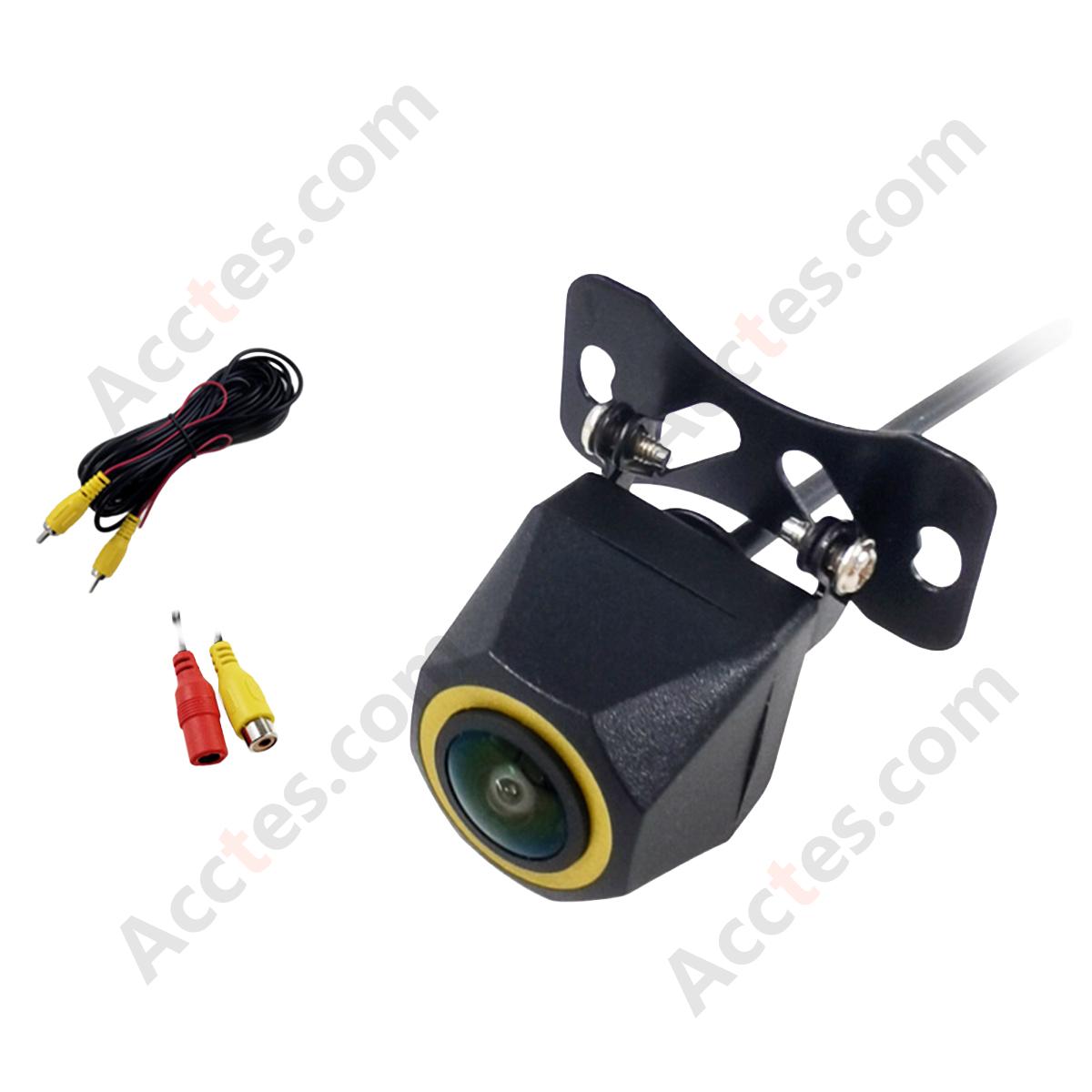 160 Degree Wide Angle Hex Shape AHD Fisheye Night Vision Car Reverse Camera Full Kit Bag Packed