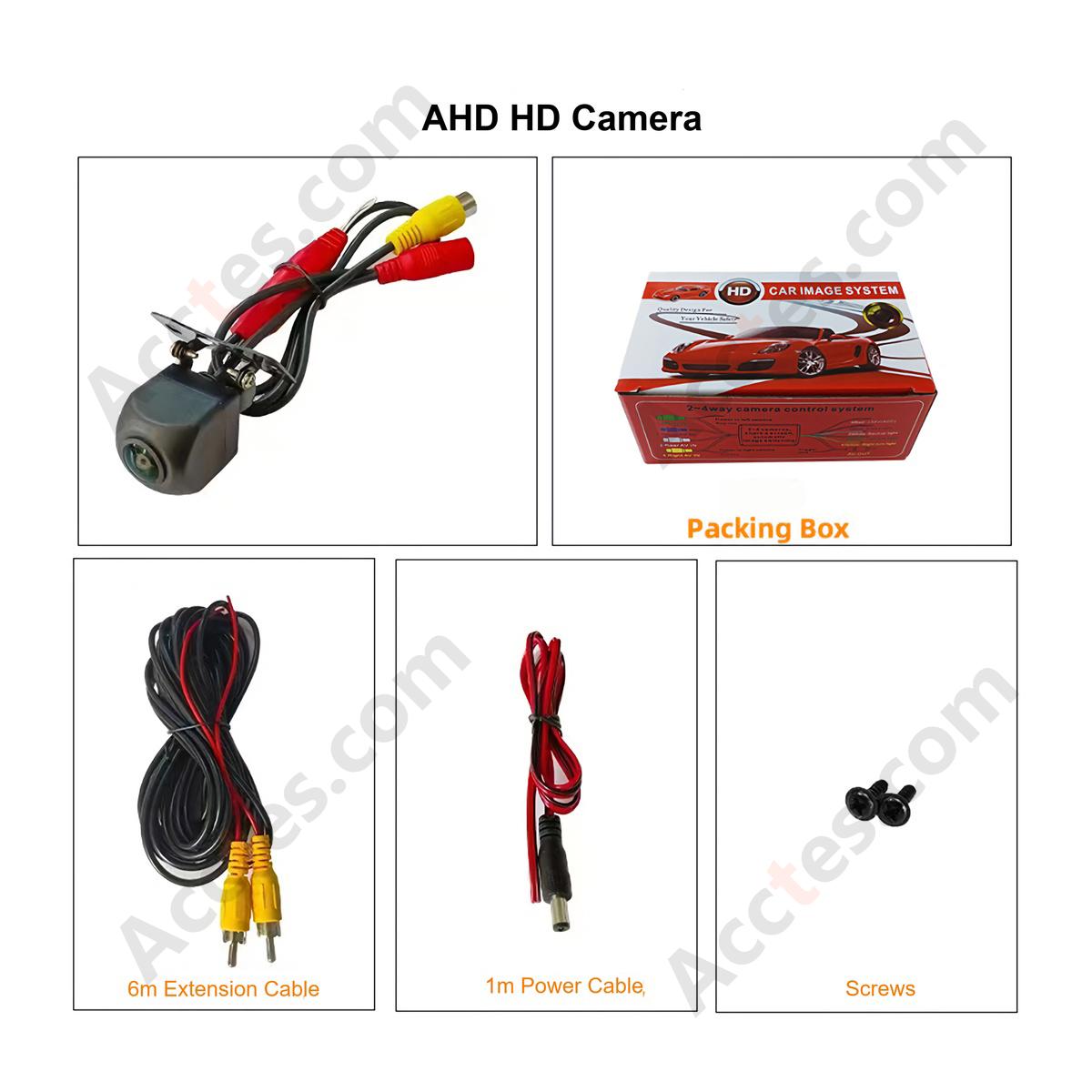 160 Degree Wide Angle External Mount AHD Fisheye Night Vision Car Reverse Camera Box Package