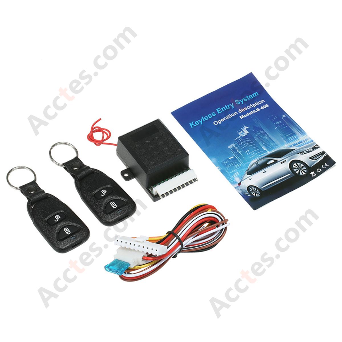 Universal Car Keyless Entry System KEYLESS Anti Theft Alarm Device