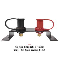 Car Brass Remote Battery Terminal Charger With Type A Mounting Bracket
