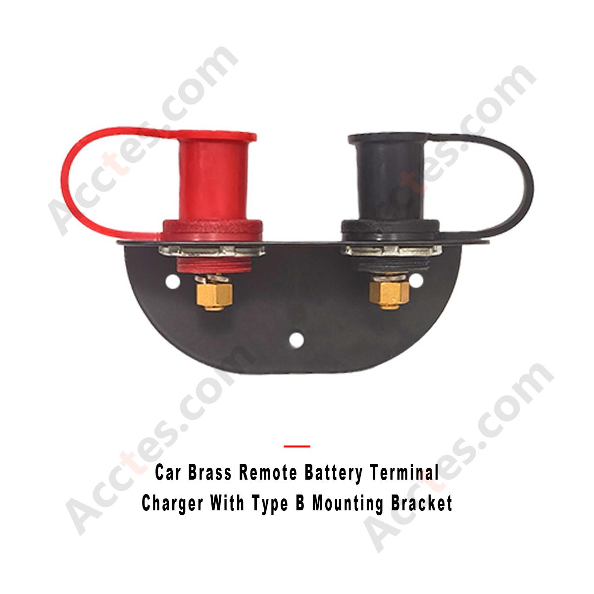 Car Brass Remote Battery Terminal Charger With Type B Mounting Bracket