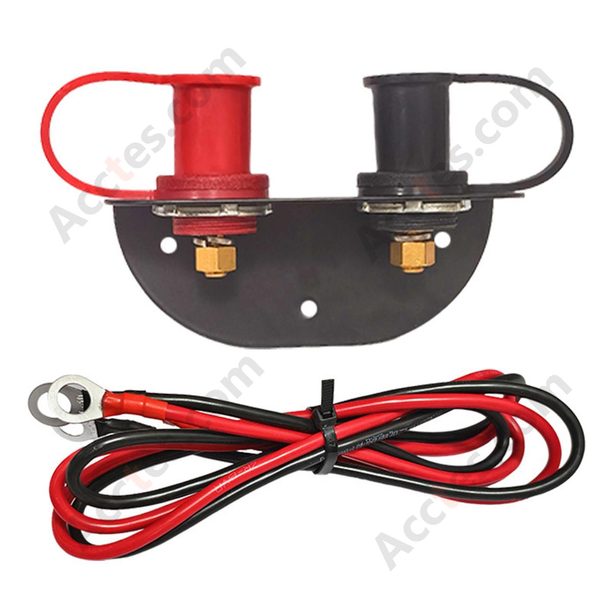 Car Brass Battery Terminal Charger Type B Bracket With 6AWG 1.2m Cable
