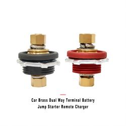 Car Brass Dual Way Terminal Battery Jump Starter Remote Charger