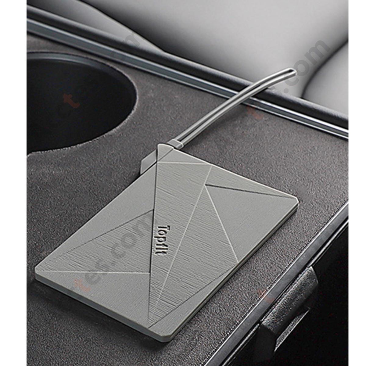 Full‑wrap Silicone Card Key Protective Shell For Model 3/Y Pickup Pattern Design Premium Grey Key Cover